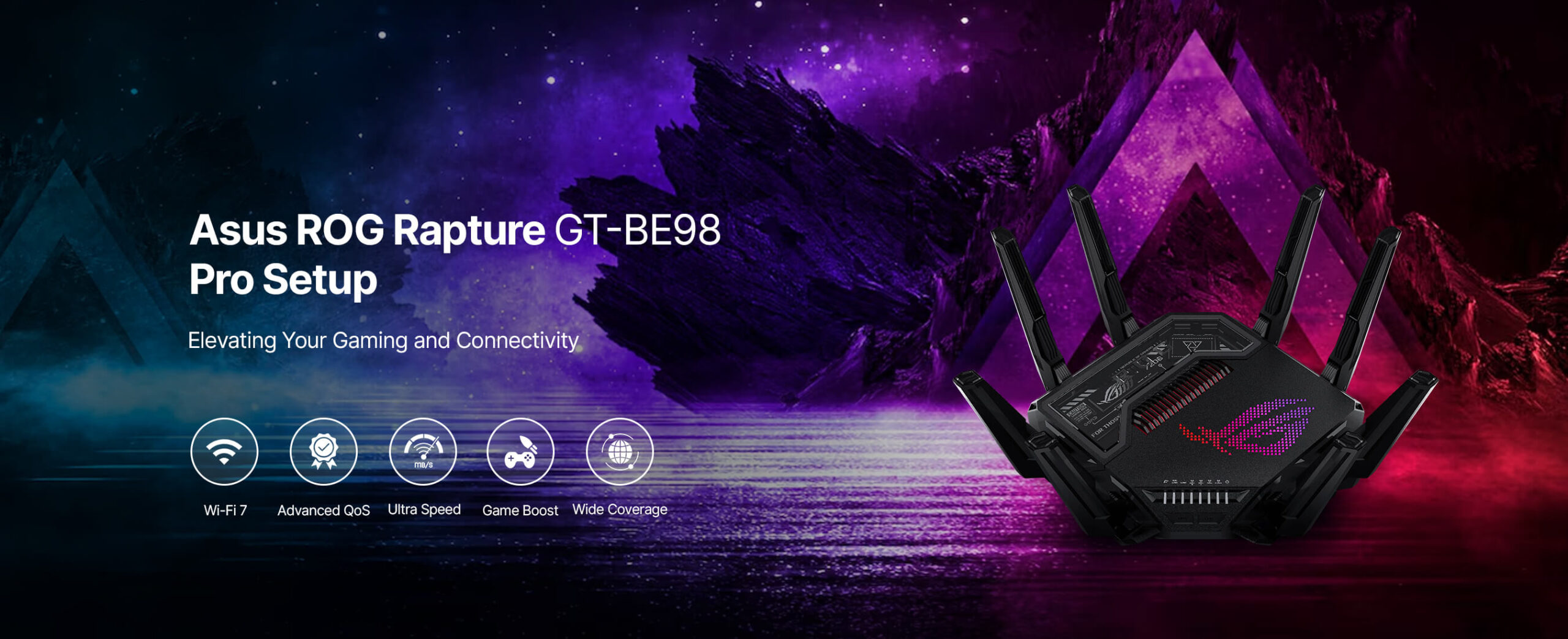 Asus ROG Rapture GT-BE98 Pro banner