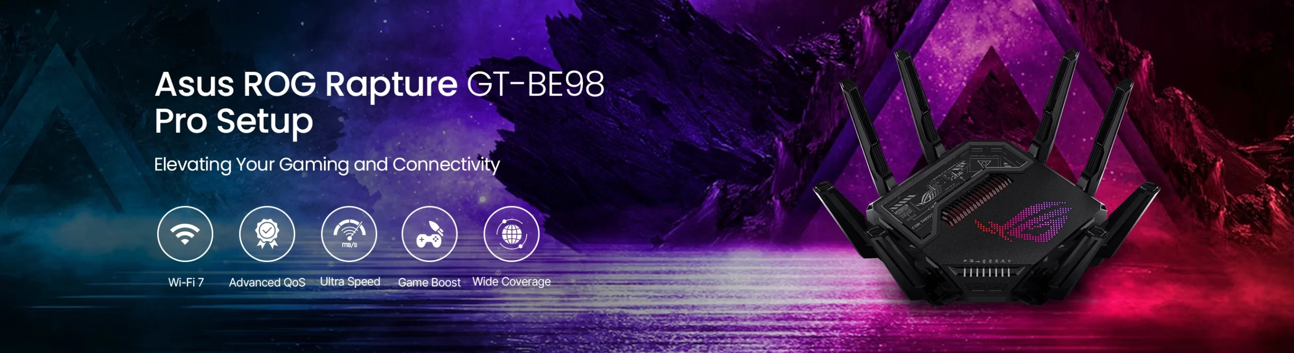 Asus ROG Rapture GT-BE98 Pro banner
