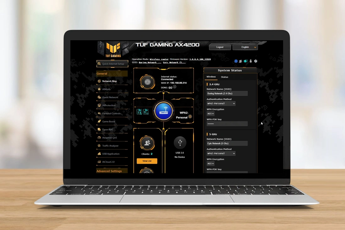 Managing Devices on TUF Gaming AX4200